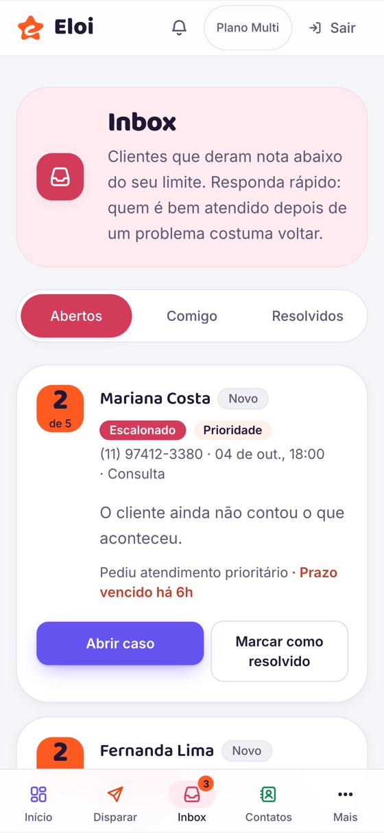 Inbox no celular
